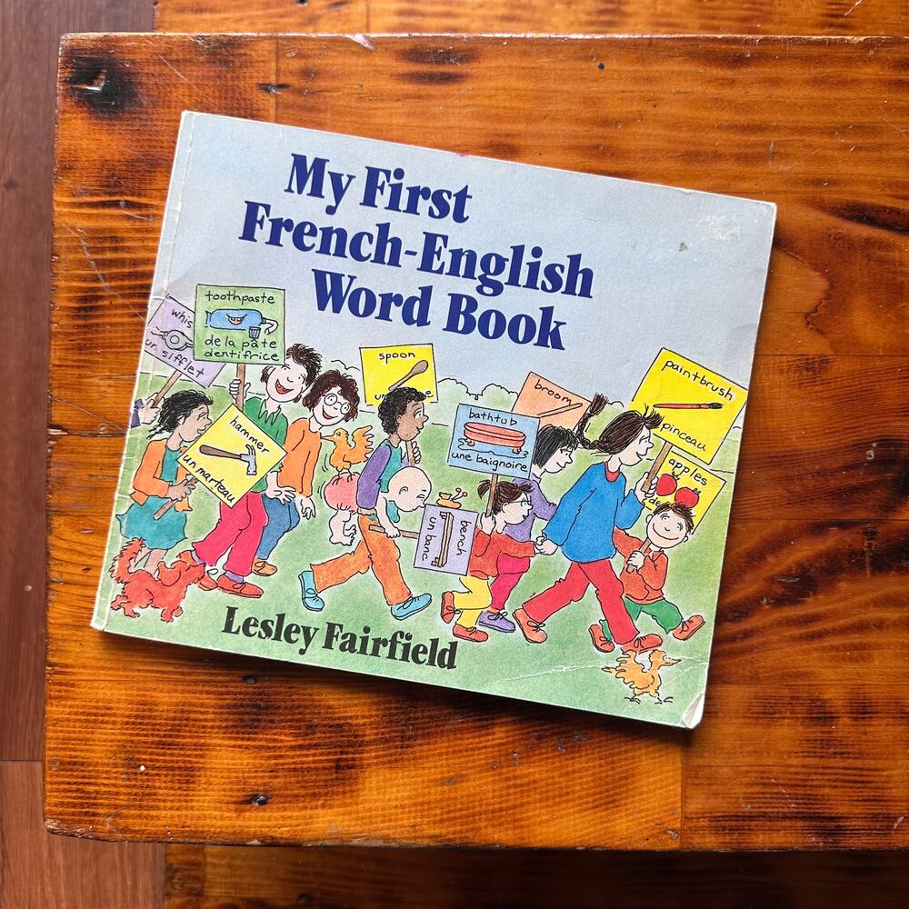 Vintage My First French-English Word Book Bilingual Paperback Book